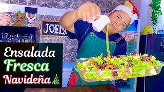 Como preparar fácil🥙🎄ENSALADAS NAVIDEÑAS Aquí te dejo esta opción de ENSALADA FRESCA NAVIDEÑA [upl. by Nasho]