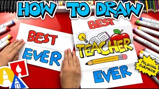 How To Draw The Best Teacher Ever Folding Surprise [upl. by Gena872]