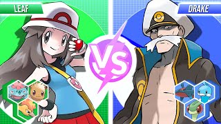 Leaf vs Drake  Pokemon Battle Exhibition Match [upl. by Adrianne395]