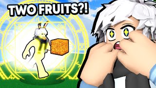 Eating TWO DEVIL FRUITS With BUDDAH In Blox Fruits Roblox [upl. by Ahkihs]