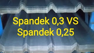Atap Spandek 03 VS Spandek 025 Bajaringan [upl. by Rab]