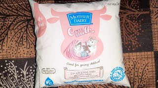 Mother dairy cow milk review  best milk for babies  pricequalitypacking  cowmilk easy to digest [upl. by Eileek]