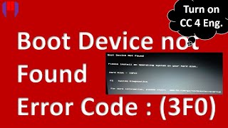Boot Device not found please install an Operating System on your Hard disk [upl. by Alger]