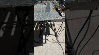 Plasma cutter cutting aluminum [upl. by Lorenzo500]