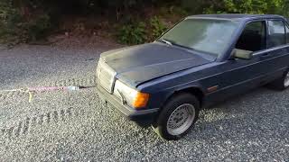 Starting and Driving a MercedesBenz 190E W201 After 13 Years [upl. by Amelie]