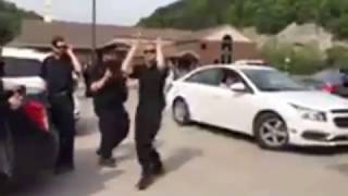 Traditionalist Worker Party Dancing to Shadilay Infront of Antifa Pikeville 42917 [upl. by Phyllida890]