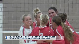 Jazlin Douma Named GPAC Attacker Of The Week [upl. by Acissev]