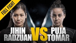 ONE Full Fight  Jihin Radzuan vs Puja Tomar  Submission Spectacular  March 2018 [upl. by Walkling]