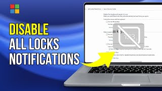 How To DisableEnable CapsLockNum Lock OSD NotificationSound On Windows 1110 PC [upl. by Faunia204]