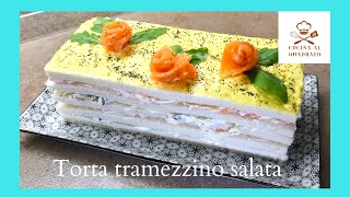 Torta tramezzino salata  facile e veloce senza cottura [upl. by Rubin]