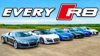 Audi R8 Generations DRAG RACE [upl. by Harsho]