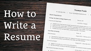 8 Tips for Writing a Winning Resume [upl. by Olympie444]