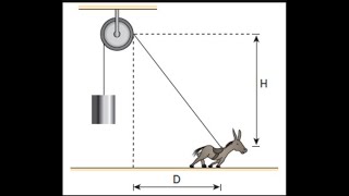 Um burro deslocandose para a direita sobre o solo plano e horizontal iça verticalmente uma carga… [upl. by Itoyj]