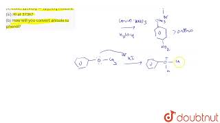 a How does anisole react with i Br2 in CS2 ii Conc HNO3H2SO4 mixture i [upl. by Lori]