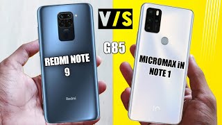 Redmi Note 9 Vs Micromax iN Note 1 Full Comparison CameraDesignPerformance  Micromax in Note 1 [upl. by Valentijn744]