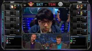 SKT vs TSM  SK Telecom T1 vs TSM  Season 3 Worlds 2013 Day 3 Group A  Full game HD  S3 D3G5 [upl. by Evangelin]