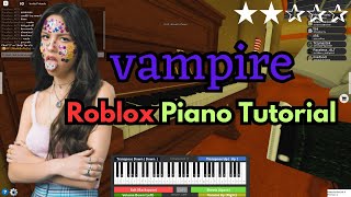 Olivia Rodrigo  Vampire EASY Roblox Piano Tutorial [upl. by Patt]