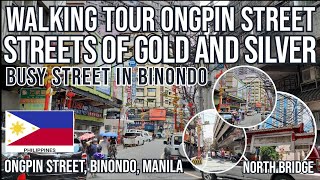 Walking Tour at Ongpin Street in Binondo Manila  China Town Binondo 2022 [upl. by Dymphia760]