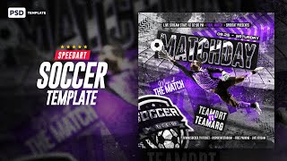 Sports Flyer Template  SpeedART [upl. by Yemar]