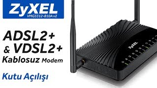 Zyxel ADSL2  VDSL2 Modem Kutu Açılışı [upl. by Wilie986]