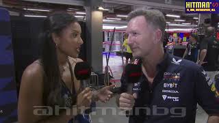 Christian Horner post RACE interview  F1 2024 Singapore Grand Prix Marina Bay [upl. by Assenar]