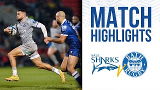 Match Highlights Sale Sharks v Bath Rugby [upl. by Trevethick]