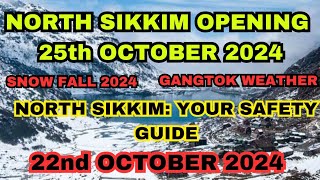 Gangtok Weather UpdateNorth Sikkim Update Today Gangtok Snowfall North Sikkim Permit [upl. by Gnidleif]