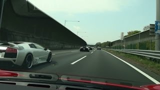 Ferrari F430 Super Car Touring Part3 Japan TokyoNagoya High Way 007 [upl. by Oinolopa]