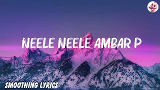 Kishore Kumar  Neele Neele Ambar Par Lyrics [upl. by Acey982]