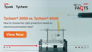 Permeation Performance Comparison Tychem® 2000 vs Tychem® 6000 [upl. by Onder]