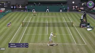 Alcaraz vs Berrettini  Wimbledon 2023  Fourth Round  Tennis Elbow 2013 PC Gameplay [upl. by Lectra]