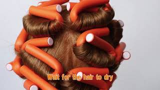 How to use Flexi Rods on straight hair to easily create heatfree curls [upl. by Remlap]