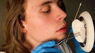 ASMR DEEP EAR CLEANING EXAM amp CLOSE WHISPERING DOCTOR ROLEPLAY [upl. by Richmal]