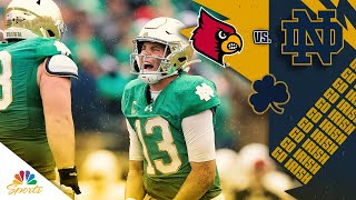 Notre Dame vs Louisville  CFB HIGHLIGHTS  9282024  Notre Dame on NBC Sports [upl. by Susie144]