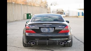 Mercedes Benz SL55 AMG custom exhaust preview Cold start revs tunnel runs [upl. by Beasley565]