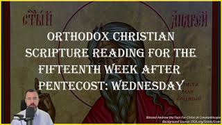 Fifteenth Week After Pentecost Wednesday  1 Timothy 11217 amp Luke 64649 71  October 2 2024 [upl. by Busch]