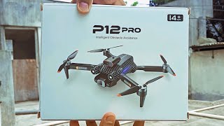 Latest 🔥 Drone P12 Pro Unboxing And Honest Review [upl. by Suiddaht312]