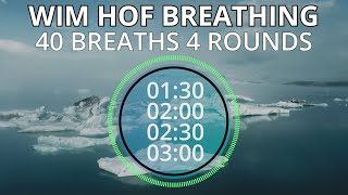 Wim Hof Guided Breathing Session  4 Rounds Advanced No Talking [upl. by Anek]