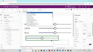 PowerApps Slider Control [upl. by Vallonia]