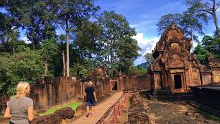 Banteay Srey Temple In the raining season travel Adventure explore  AncientTemple [upl. by Ameg]