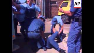 South Africa  Police Shootout [upl. by Nhguavaj857]