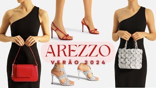 AREZZO VERÃO 2024  SAPATOS e BOLSAS da NOVA COLEÇÃO [upl. by Ldnek727]