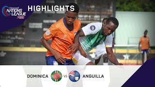 Concacaf Nations League 2022 Highlights  Dominica vs Anguilla [upl. by Piselli]