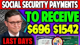 Final Call November Social Security Payments of 696 amp 1542 – Are You Set to Receive Yours [upl. by Quintus]