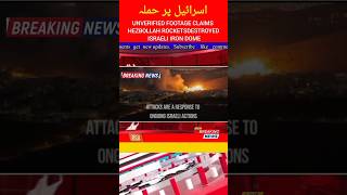 LIVE  Hezbollah Missiles Destroy Israeli IronDome Systems In West Bank Viral Footag [upl. by Ordnasil]