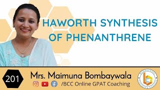 Polynuclearhydrocarbons 14 haworth synthesis of phenanthrene  MOPhaworth synthesis 4 [upl. by Nitfa]