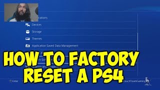 How To Factory Reset A PS4 [upl. by Indihar]