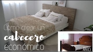 Cabecero de cama  Cabeceros de cama caseros  Cómo crear un cabecero económico [upl. by Kilk902]