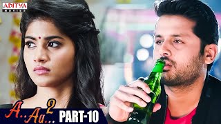 A AA 2 Hindi Dubbed Movie Part 10  Nithiin Megha Akash Ashu Reddy  Aditya Movies [upl. by Enorel114]