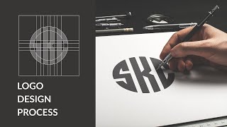 The Logo Design Process From Start To Finish  Learn How To design Any letters In Circle [upl. by Doti]